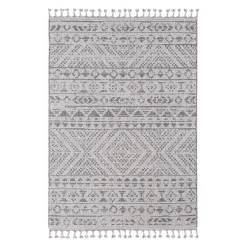 Dywan z frędzlami kremowy FLETTE 120x170 cm