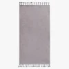 Chodniki|Dywany Z Krótkim Włosiem| Dywan z frędzlami szary PULLY 80x150 cm