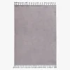 Dywany Z Krótkim Włosiem| Dywan z frędzlami szary PULLY 200x290 cm