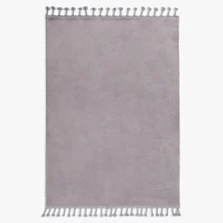 Dywany Z Krótkim Włosiem| Dywan z frędzlami szary PULLY 200x290 cm