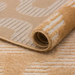 Dywany Z Krótkim Włosiem| Dywan z geometrycznym wzorem pomarańczowy BRELA 120x170 cm