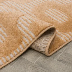 Dywany Z Krótkim Włosiem| Dywan z geometrycznym wzorem pomarańczowy BRELA 200x290 cm