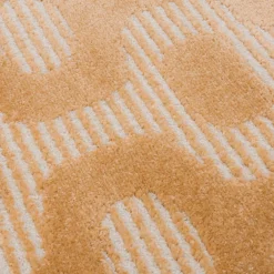 Dywan z geometrycznym wzorem pomarańczowy BRELA 160x230 cm