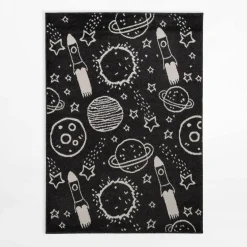 Dywany Dziecięce|Dywany|inny Dywan z kosmicznym wzorem HAPPY, 120x170 cm