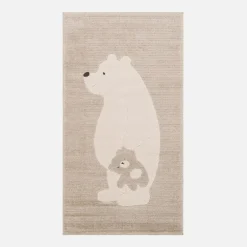 Dzieci inny Dywan z niedźwiadkiem kremowy KIDY 80x150 cm