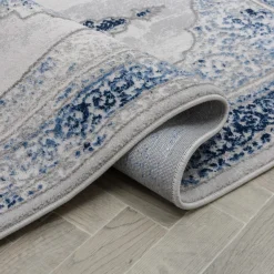 Dywan z orientalnym wzorem niebieski KAREN 80x140 cm