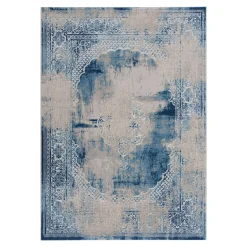 Dywan z orientalnym wzorem niebieski ALMERA 120x160 cm