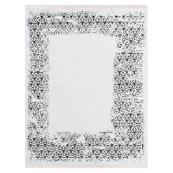 Dywany Z Krótkim Włosiem| Dywan z połyskiem biały KASHMIR 160x230 cm