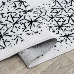 Dywany Z Krótkim Włosiem| Dywan z połyskiem biały KASHMIR 160x230 cm