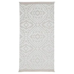 Dywan z połyskującym wzorem 3D kremowy ETNA 80x150 cm