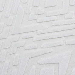 Dywan z połyskującym wzorem 3D kremowy ETNA 80x150 cm