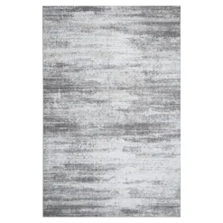 Dywan z przecieranym wzorem szary SALSA 67x120 cm