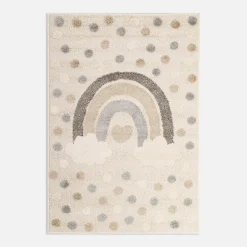 Dywany Dziecięce|Dywany|inny Dywan z tęczą ciemny kremowy CLUDI 120x170 cm