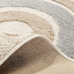 Dzieci inny Dywan z tęczą jasny kremowy CLUDI 80x150 cm