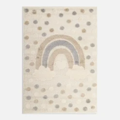 Dywany Dziecięce|Dywany|inny Dywan z tęczą jasny kremowy CLUDI 160x230 cm
