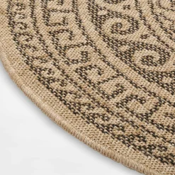 inny Dywan zewnętrzny COMILLA, ornament, beżowo-czarny, 120 cm