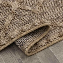 Dywan zewnętrzny romby beż BOUCLE 120x170 cm