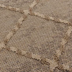 Dywan zewnętrzny romby beż BOUCLE 120x170 cm