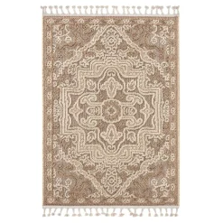 Dywany Zewnętrzne|Dywany Zewnętrzne| Dywan zewnętrzny rozeta beż BOUCLE 160x230 cm