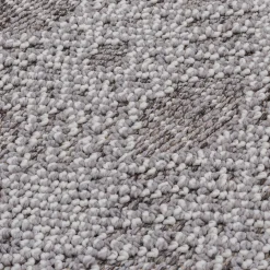 Dywan zewnętrzny szary karo BOUCLE 80x150 cm