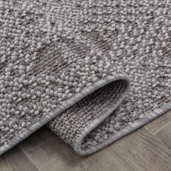 Dywany Zewnętrzne|Dywany Zewnętrzne| Dywan zewnętrzny szary karo BOUCLE 120x170 cm