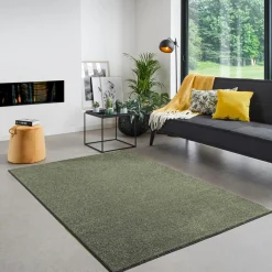Dywany Z Krótkim Włosiem| Dywan zielony CLEVER 200x290 cm