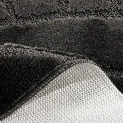 inny Dywanik łazienkowy antracytowy SIENA 50x80 cm