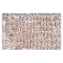 Dywany Do Prania W Pralce|Dywaniki Łazienkowe| Dywanik łazienkowy beżowy CHENILLE 60x90 cm