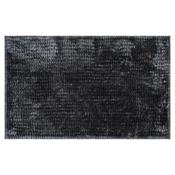 Dywany Do Prania W Pralce|Dywaniki Łazienkowe| Dywanik łazienkowy ciemnoszary CHENILLE 50x80 cm