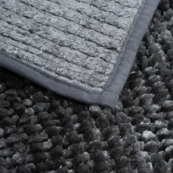 Dywany Do Prania W Pralce|Dywaniki Łazienkowe| Dywanik łazienkowy ciemnoszary CHENILLE 40x60 cm