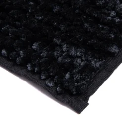 Dywanik łazienkowy czarny CHENILLE 60x90 cm