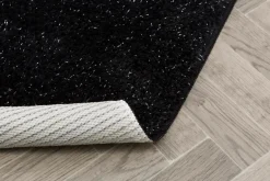 Dywaniki Łazienkowe|Dywaniki Łazienkowe| Dywanik łazienkowy GLAM CZARNY 60x100 cm