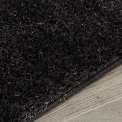 Dywanik łazienkowy glamour czarny GLAM 50x80 cm