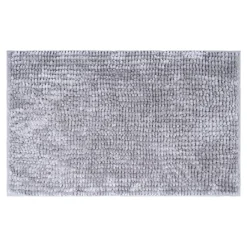 Dywany Do Prania W Pralce|Dywaniki Łazienkowe| Dywanik łazienkowy jasnoszary CHENILLE 60x90 cm