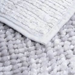 Dywany Do Prania W Pralce|Dywaniki Łazienkowe| Dywanik łazienkowy jasnoszary CHENILLE 60x90 cm