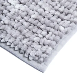 Dywany Do Prania W Pralce|Dywaniki Łazienkowe| Dywanik łazienkowy jasnoszary CHENILLE 60x90 cm