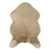 Dywanik beżowy sztuczne futro FUTRZAK 60x90 cm