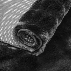 Dywany Rabbit|Dywany Shaggy| Dywanik czarny MODESTO 60x100 cm