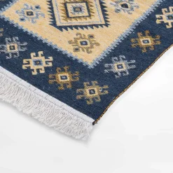 Dywaniki|inny Dywanik etno ALBORG, niebieski, 50x80 cm
