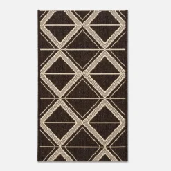Dywaniki|Dywany Zewnętrzne| Dywanik geometryczny antracytowy JUTA 40x60 cm