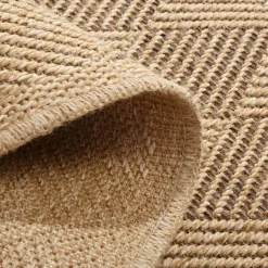 inny Dywanik geometryczny DHAKA, czarno-beżowy, 60x100 cm