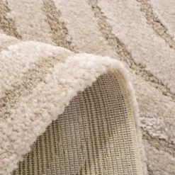 inny Dywanik geometryczny INSPIRATION, szaro-lniany, 60x120 cm