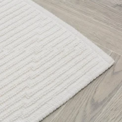 Dywanik geometryczny kremowy OSLO 50x80 cm