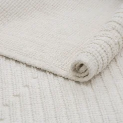 Dywanik geometryczny kremowy OSLO 50x80 cm