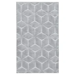 Dywaniki|inny Dywanik geometryczny szary TULSA 60x100 cm