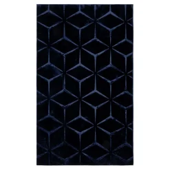 inny Dywanik geometryczny TULSA granatowy 60x100 cm