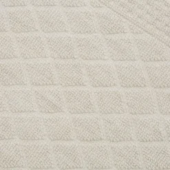 Dywaniki| Dywanik geometryczny w romby kremowy OSLO 50x80 cm