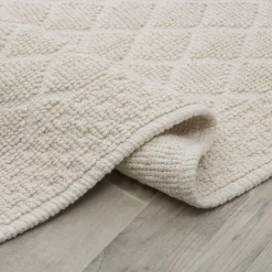 Dywaniki| Dywanik geometryczny w romby kremowy OSLO 50x80 cm