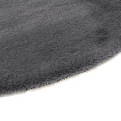 Dywany Z Krótkim Włosiem| Dywanik NEBBIA CIRCLE CIEMNY SZARY 80x80 cm