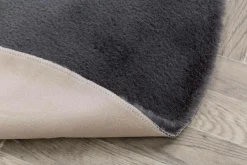 Dywany Z Krótkim Włosiem| Dywanik NEBBIA CIRCLE CIEMNY SZARY 80x80 cm